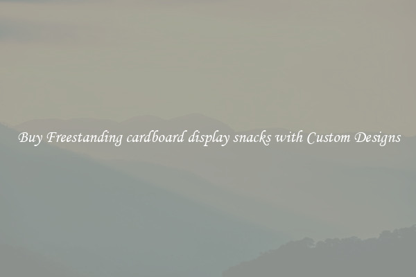 Buy Freestanding cardboard display snacks with Custom Designs