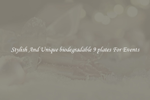 Stylish And Unique biodegradable 9 plates For Events