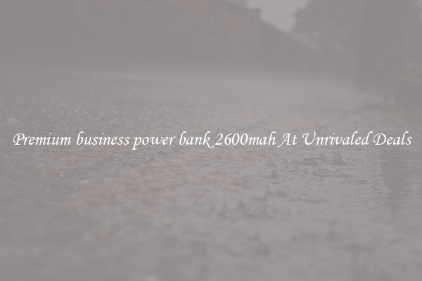 Premium business power bank 2600mah At Unrivaled Deals
