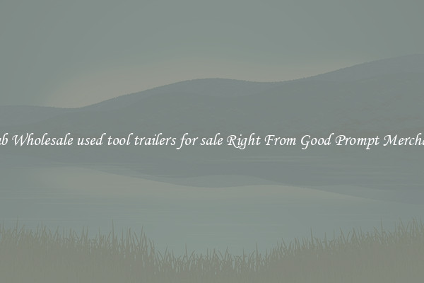 Grab Wholesale used tool trailers for sale Right From Good Prompt Merchants