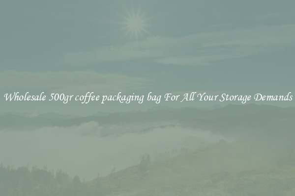 Wholesale 500gr coffee packaging bag For All Your Storage Demands