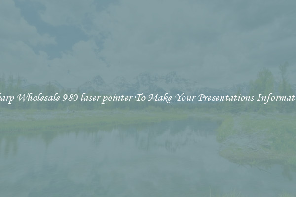 Sharp Wholesale 980 laser pointer To Make Your Presentations Informative