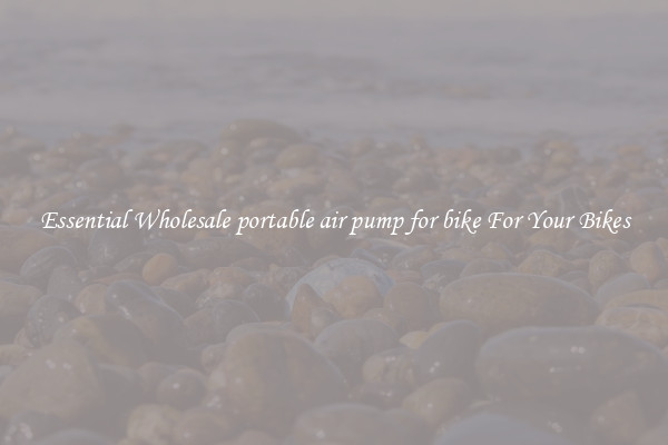 Essential Wholesale portable air pump for bike For Your Bikes