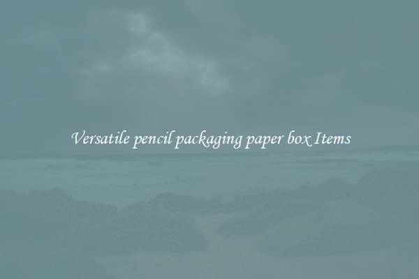 Versatile pencil packaging paper box Items