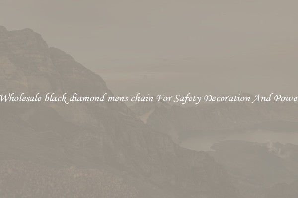 Wholesale black diamond mens chain For Safety Decoration And Power