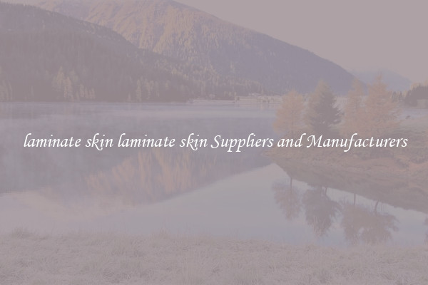 laminate skin laminate skin Suppliers and Manufacturers